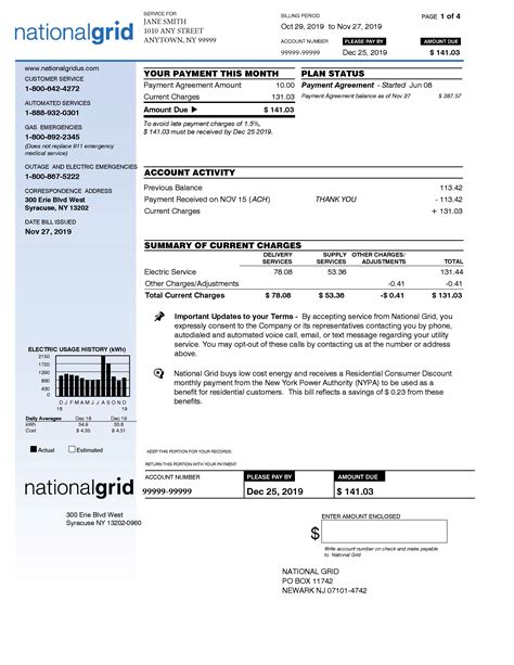 national grid gas account